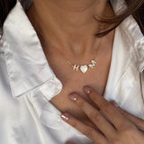 You & I Pearl Heart Necklace (Bestseller)