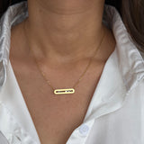 Minimal Bar Sparkle Necklace