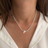 Sparkle Beaded Initial Necklace