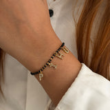 Mangalsutra Dangle Initial Bracelet