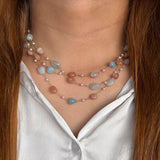 Ocean Petal Magnetic Necklace