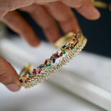 Multi-colour Double Link Cuff