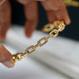 Studded Link Bracelet Cuff