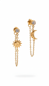 Gold Celestial Studs