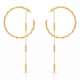 Oversized Half Hoop With Tassel