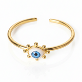 Blue Evil Eye Cuff