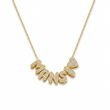 Mini Bubble Initial Name Necklace (Bestseller)