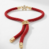 Cord Initial Rakhi Bracelet