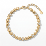 Amara Pave Heart Chain Bracelet