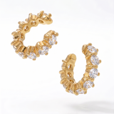 Emerald & Diamond Eternity Ear Cuff