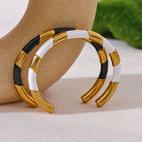 Enamel Monochrome Cuff