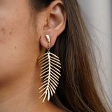 Leaf Drop Earrings