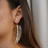Leaf Drop Earrings