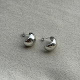 Dainty Half Moon Studs