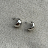 Dainty Half Moon Studs