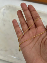 Chunky Initial Statement Necklace - Gold/Silver