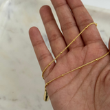 Chunky Initial Statement Necklace - Gold/Silver