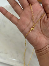 Chunky Initial Statement Necklace - Gold/Silver