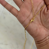 Chunky Initial Statement Necklace - Gold/Silver