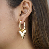 Detachable Heart with O Hoops
