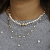 Mint Crystals & Pearl Wrap Bracelet