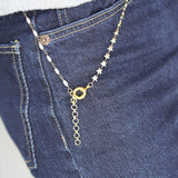 Mint Crystals & Pearl Wrap Bracelet