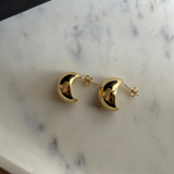 Dainty Half Moon Studs