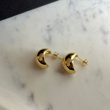 Dainty Half Moon Studs