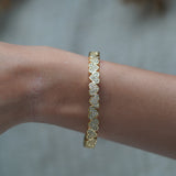 Studded Half Heart Cuff