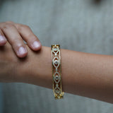 Minimal Evil Eye Cuff