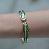 Green Openable Cuff Bracelet