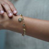 Round Multi Evil Eye Charm Bracelet