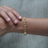 Studded Link Bracelet Cuff
