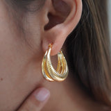 Signature Gold Hoops
