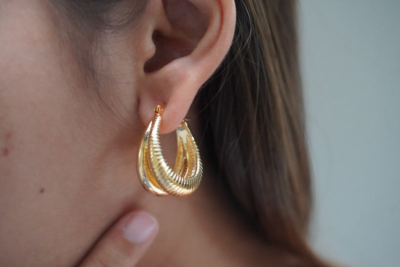 Signature Gold Hoops