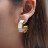 Mother of pearl Hoop Earrings