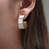 Mother of pearl Hoop Earrings
