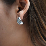 Dainty Half Moon Studs