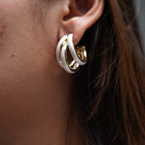 White Triple Hoop