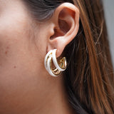 White Triple Hoop