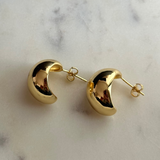 Dainty Half Moon Studs