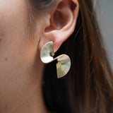 Egyptian Swirl Fan Earrings