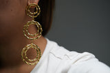 Twisted Triple Layered Earrings