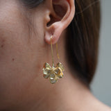 Vintage Flower Drop Earrings