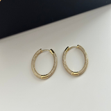 Serenity Crystal Hoops