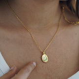 Wild Daisy & Stars Painted Necklace