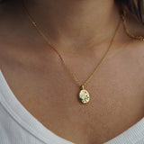 Wild Daisy & Stars Painted Necklace