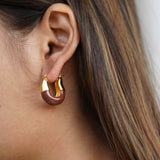 Vintage Enamel Hoops