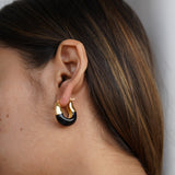 Vintage Enamel Hoops