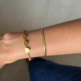 Dainty hearts Stackable Layered Bracelet